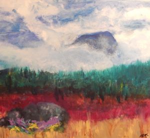 Pedernal Through the Clouds